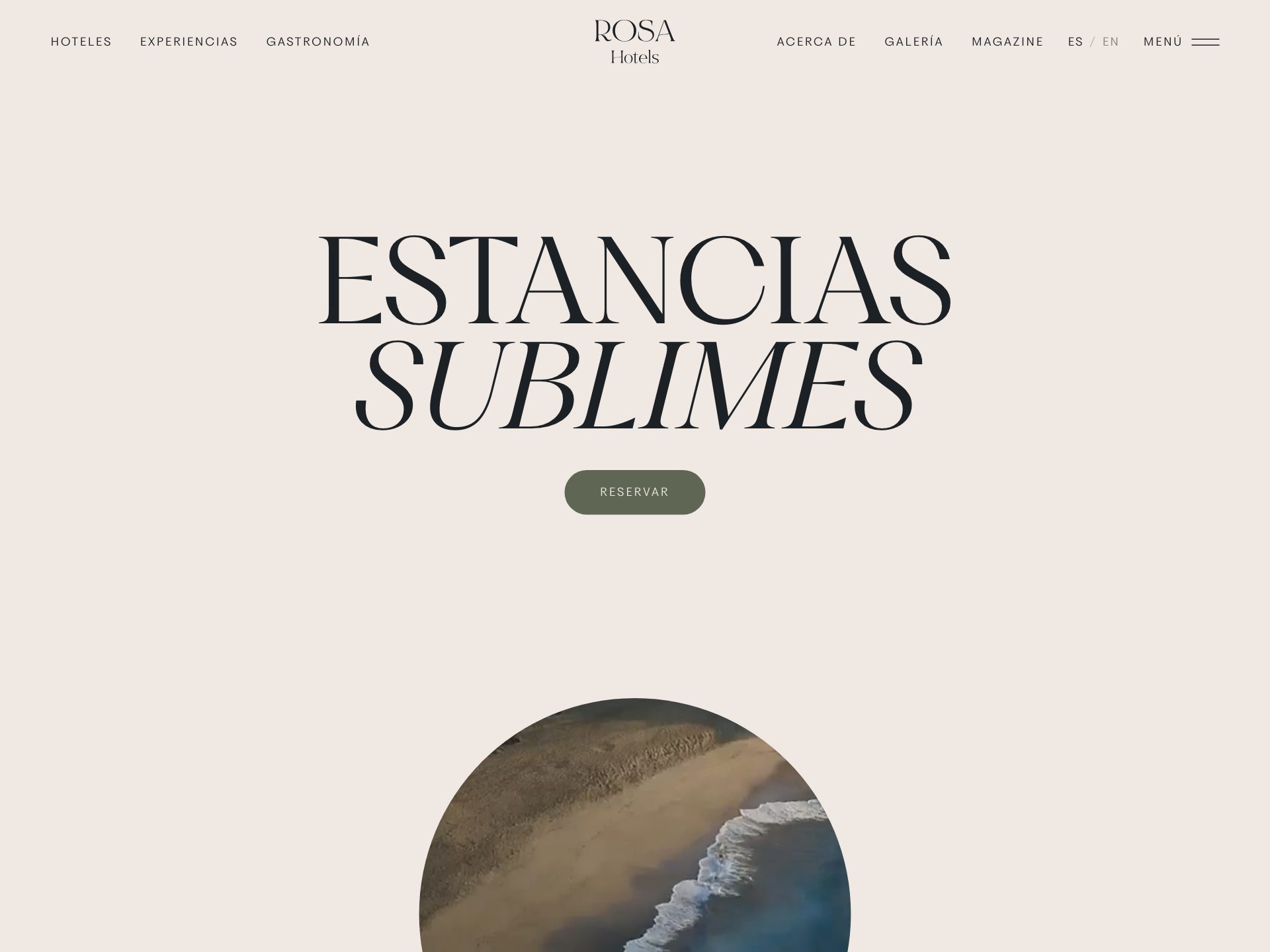 Rosa Hotels, website we built